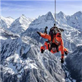 Joyful freefall in Swiss Alps with Clicktodo skydiving | Радостное падение с парашютом над Альпами, Clicktodo